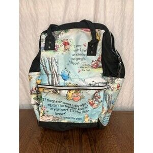Ichika Nakano Storybook Bear Diaper Backpack Quote Print Mulit Pocket Large